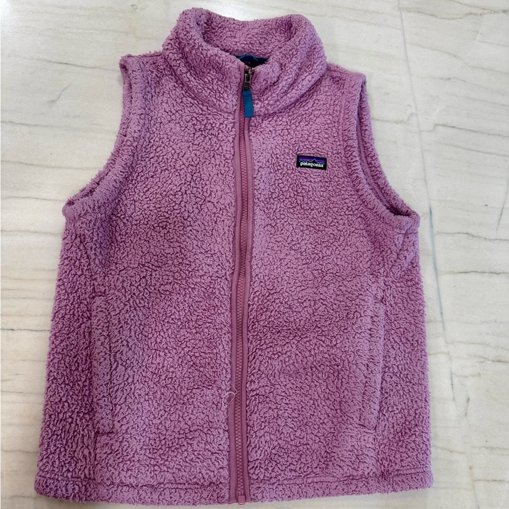 Patagonia Lavender Girls XL Size 14 Fleece Vest